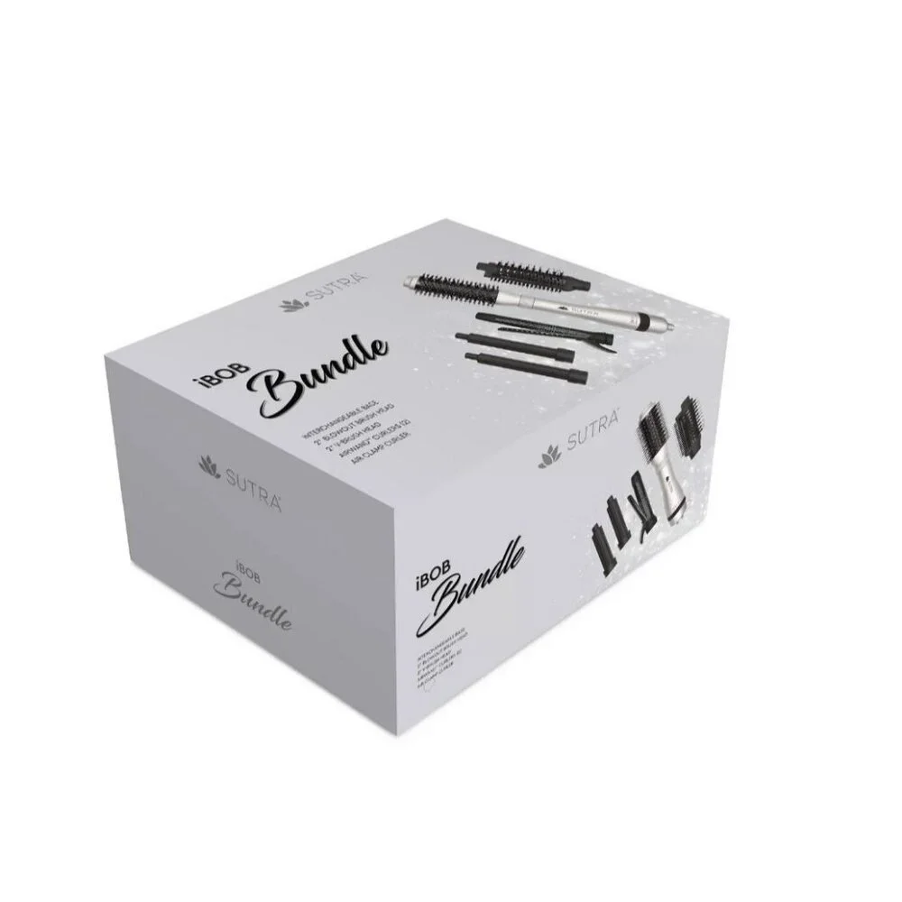 SUTRA BEAUTY 6PC iBOB bundle: interchangeable base, brush heads, curlers